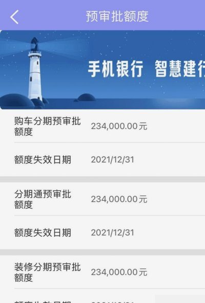 建行工作人员说有分期通额度