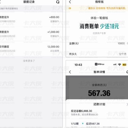 得物先用后付怎么查看额度